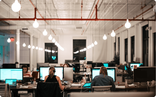 Our dedicated team working together